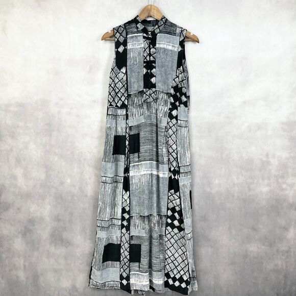 Jams World Womens Maxi Dress Size XSmall W335-Nori‎ Geometric USA Beach Resort - Picture 1 of 11
